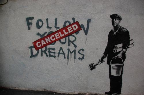 banksy follow your dreams